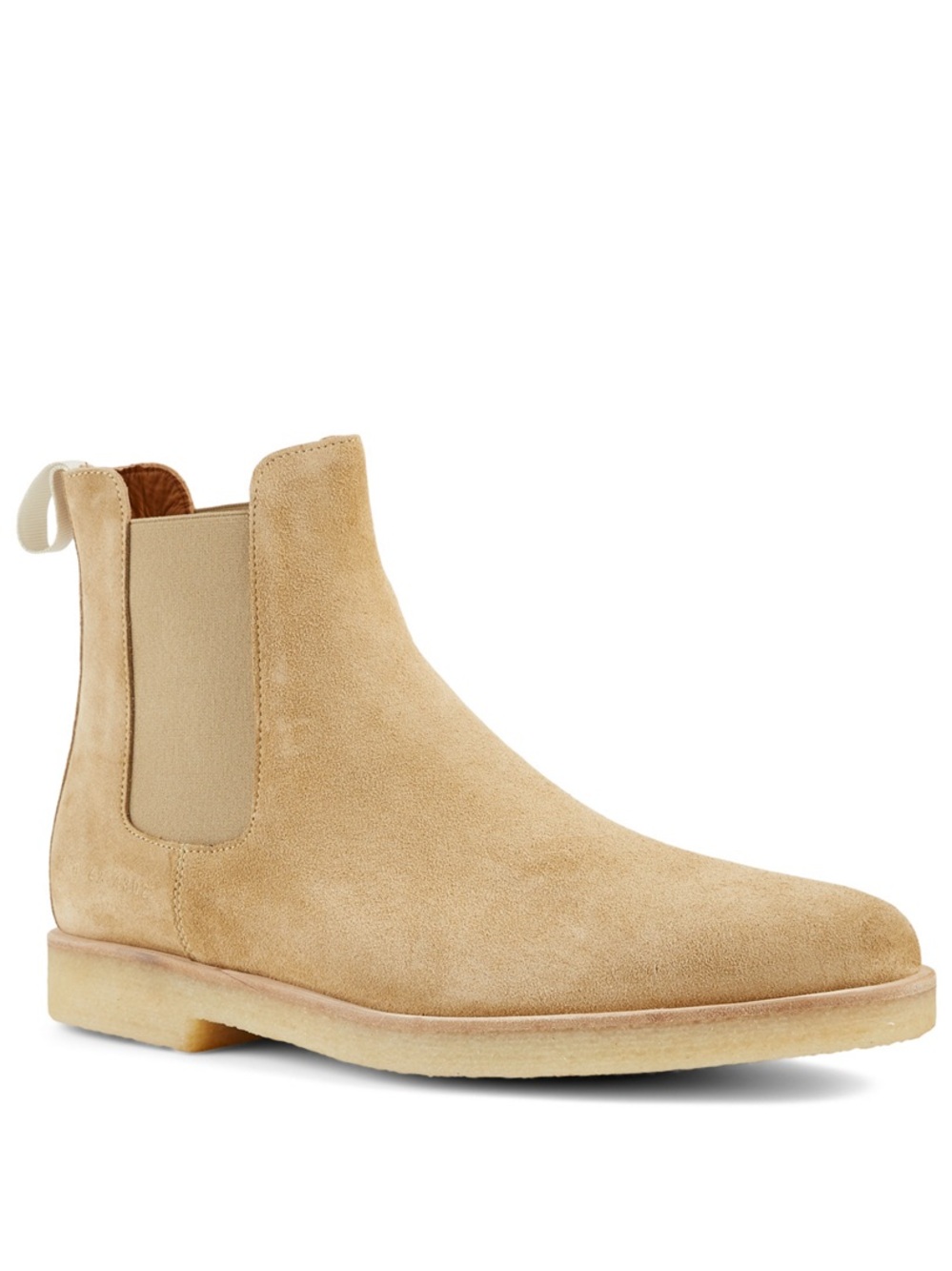 Common Projects Tan Suede Chelsea Boots